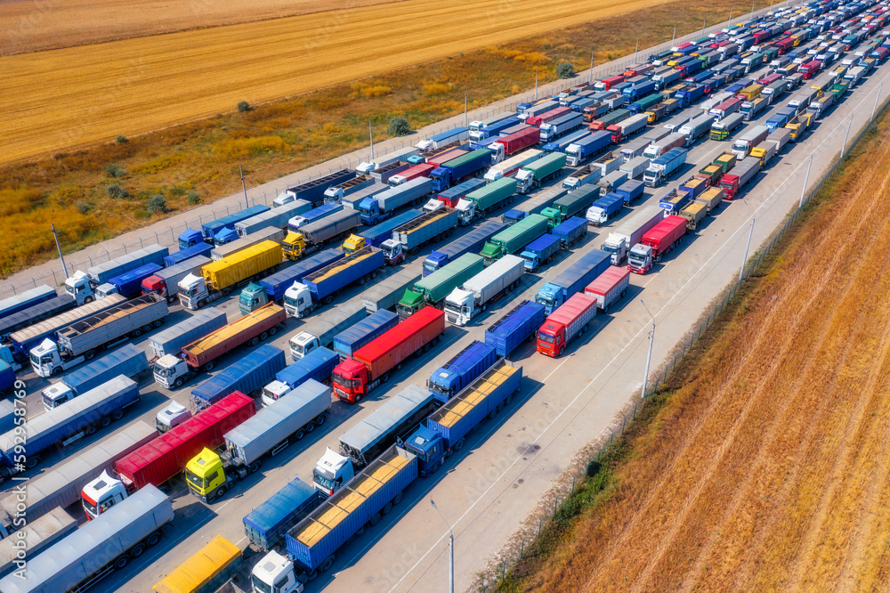 The Business of Grain: A Sea of Trucks at Ukraine's Port