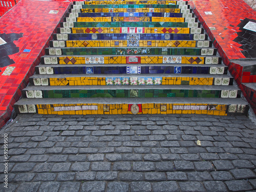 Rio de Janeiro, Brazil - 01.05.2021: Selaron Steps