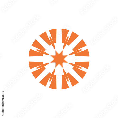 Anatolian Culture Motif Colorful Abstract Carpet and Rug Pattern Logo Turkish Design Template Vector a50