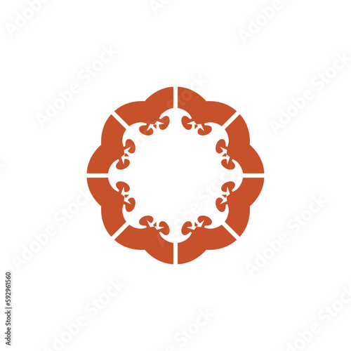 Anatolian Culture Motif Colorful Abstract Carpet and Rug Pattern Logo Turkish Design Template Vector a85