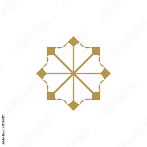 Anatolian Culture Motif Colorful Abstract Carpet and Rug Pattern Logo Turkish Design Template Vector a84