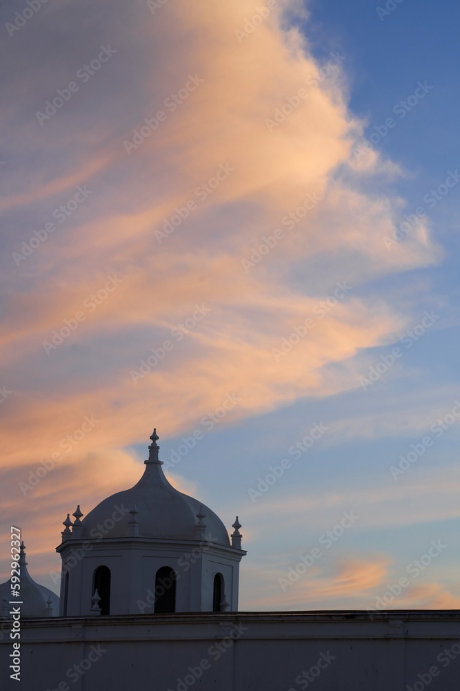 Evening sky over Cadiz, Spain