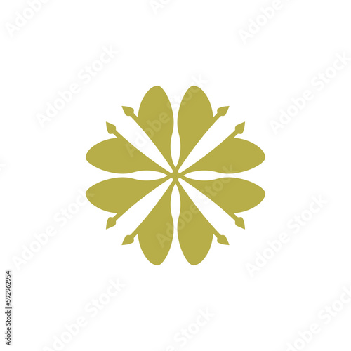 Anatolian Culture Motif Colorful Abstract Carpet and Rug Pattern Logo Turkish Design Template Vector a101