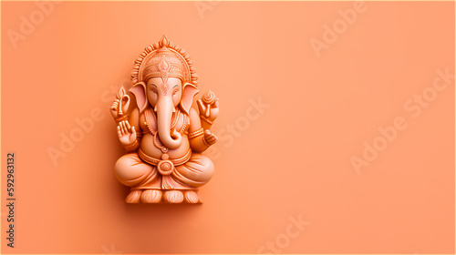 Generative AI. Lord Ganesha, the celebration of Ganesh.