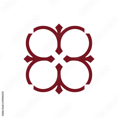 Anatolian Culture Motif Colorful Abstract Carpet and Rug Pattern Logo Turkish Design Template Vector a145