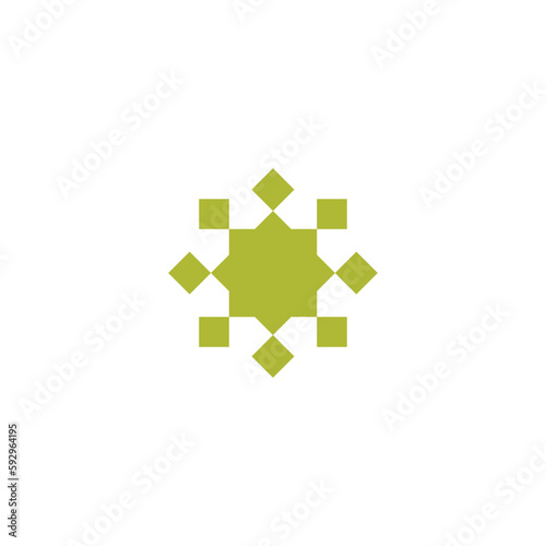Anatolian Culture Motif Colorful Abstract Carpet and Rug Pattern Logo Turkish Design Template Vector a169