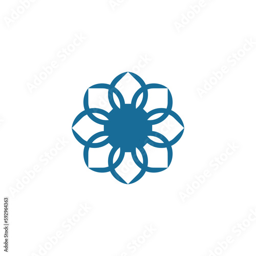 Anatolian Culture Motif Colorful Abstract Carpet and Rug Pattern Logo Turkish Design Template Vector a181