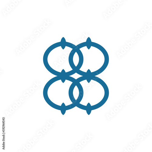 Anatolian Culture Motif Colorful Abstract Carpet and Rug Pattern Logo Turkish Design Template Vector a194
