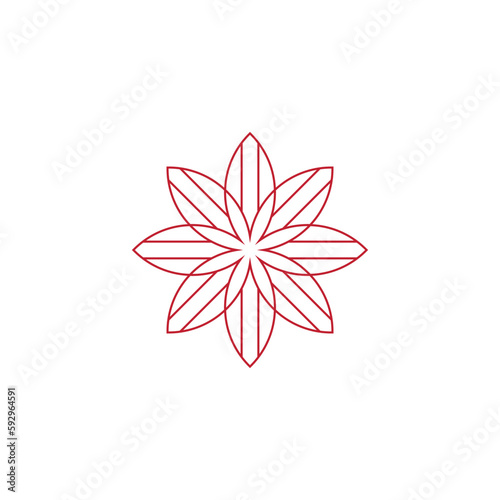 Anatolian Culture Motif Colorful Abstract Carpet and Rug Pattern Logo Turkish Design Template Vector a197