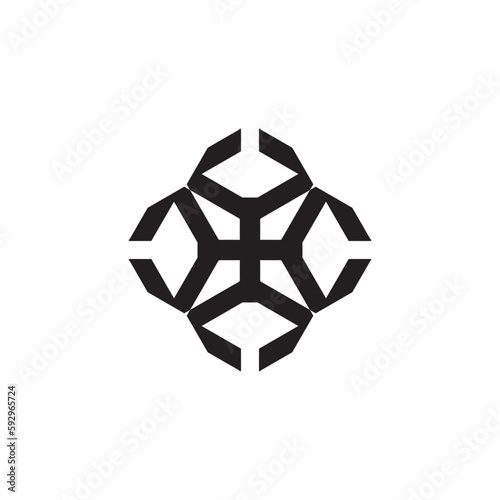 Anatolian Culture Motif Colorful Abstract Carpet and Rug Pattern Logo Turkish Design Template Vector a249