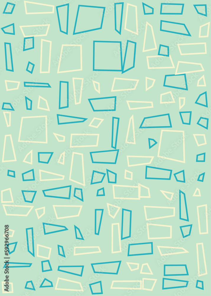 Offset Quads generative art background art illustration