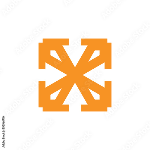 Anatolian Culture Motif Colorful Abstract Carpet and Rug Pattern Logo Turkish Design Template Vector a247