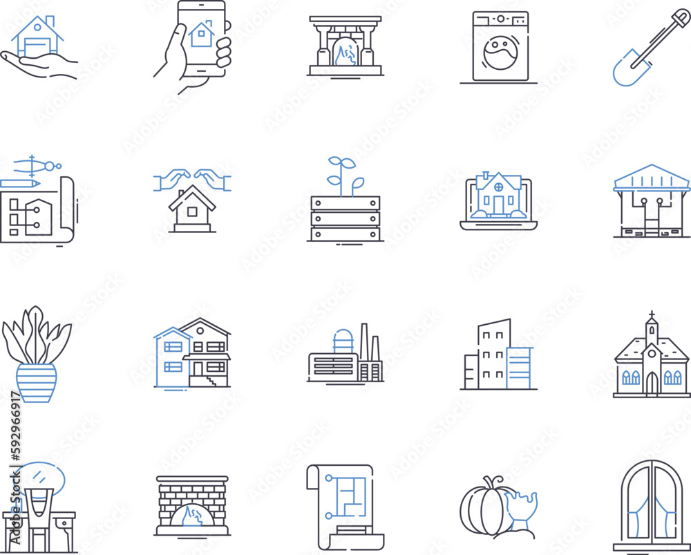 interior design studio outline icons collection. Interior, Design, Studio, Residential, Commercial, Bedrooms, Kitchens vector and illustration concept set. Living, Spaces, Consulting linear signs interior design studio outline icons collection. Interior, Design, Studio, Residential, Commercial, Bedrooms, Kitchens vector and illustration concept set. Living, Spaces, Consulting linear signs