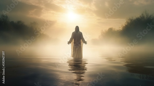 Resurrected Jesus Christ. AI generative © SANGHYUN