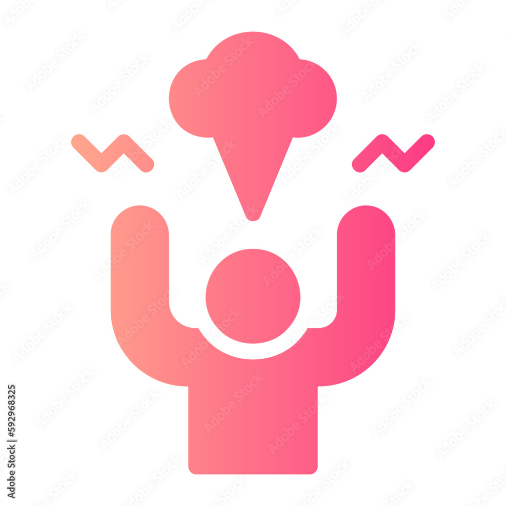 frustration gradient icon frustration gradient icon