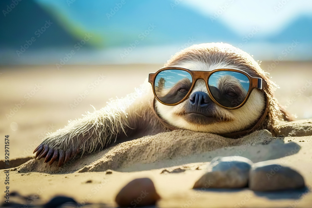 Sloth With Sunglasses