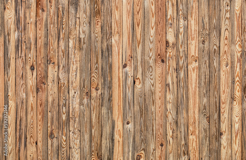 Aged Orange Wooden Wall with Natural Texture © maykal