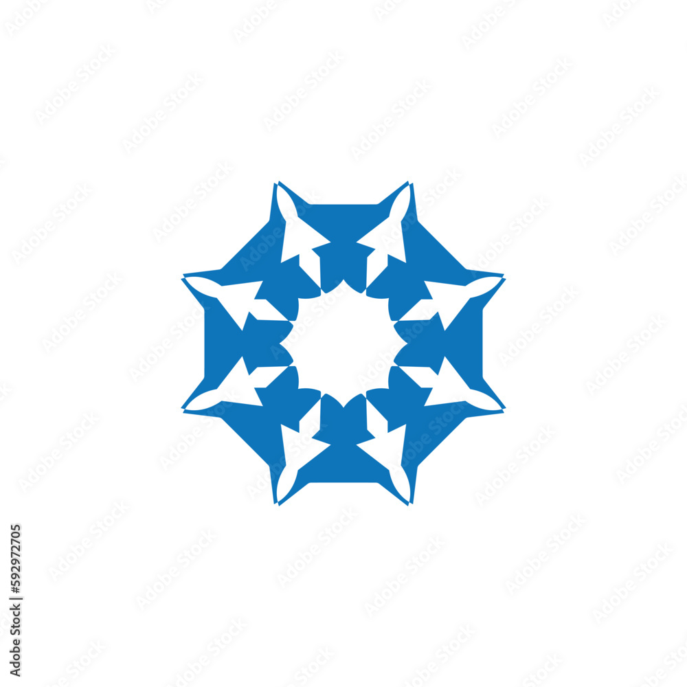 Obraz premium Style Luxury Idea Pattern Unique Colorful Abstract Mandala Logo Design Template Vector a49
