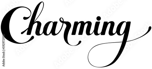 Charming - custom calligraphy text