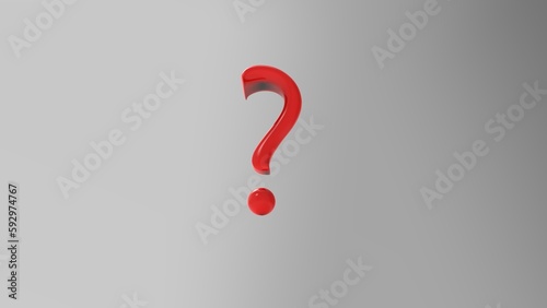 an illustration of red question mark