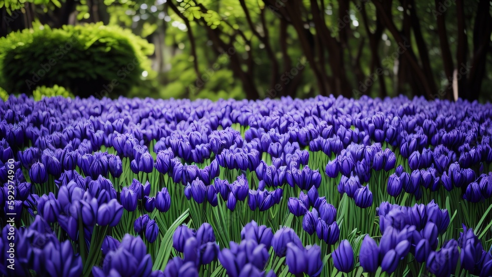 purple and yellow flowers bg