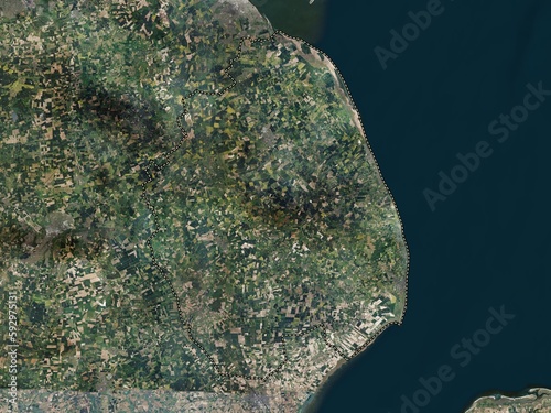 East Lindsey, England - Great Britain. High-res satellite. No legend photo