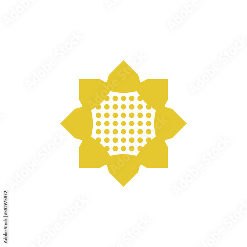 sunflower logo yellow sunflower symbol