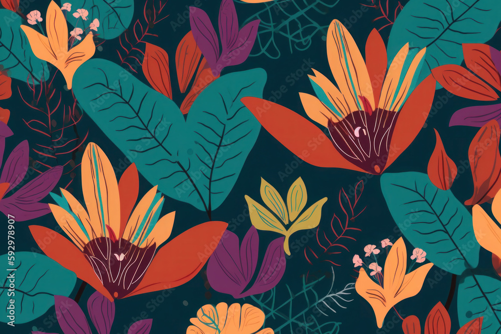 seamless floral pattern seamless floral pattern