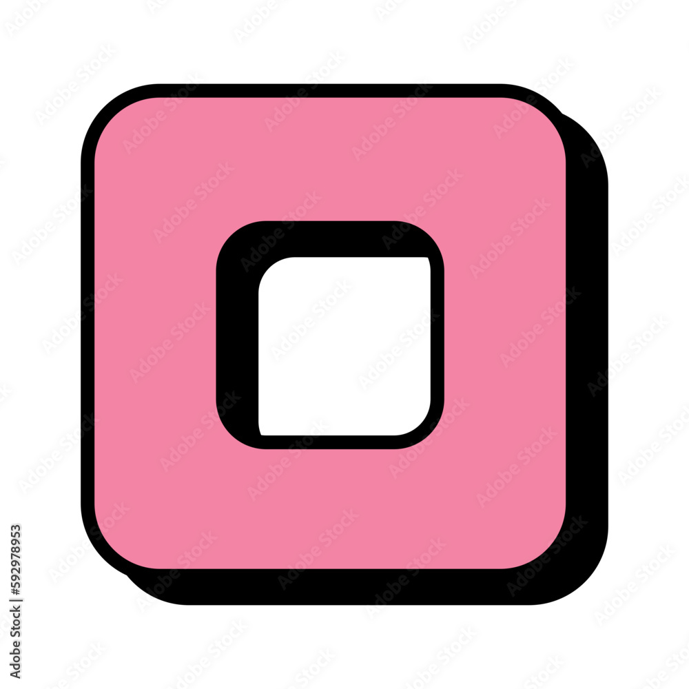 Gaming Controller Icon Bold Retro Shape