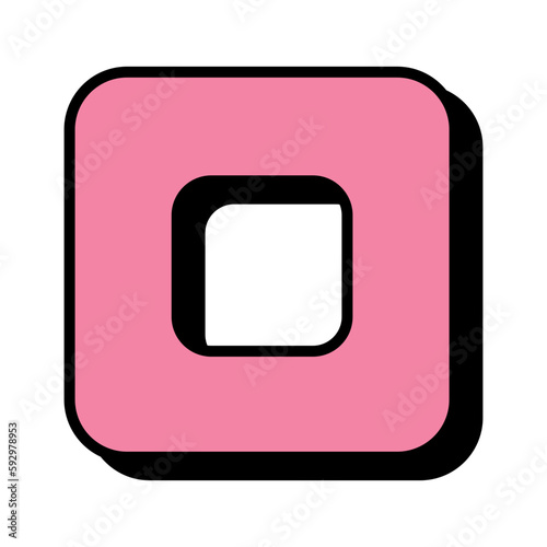 Gaming Controller Icon Bold Retro Shape