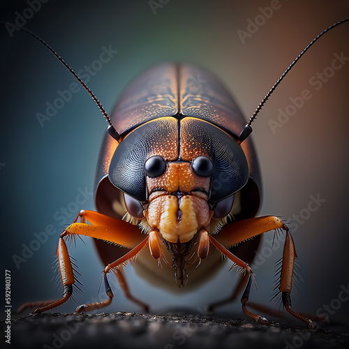 fotografía macro de cucaracha © Natalia