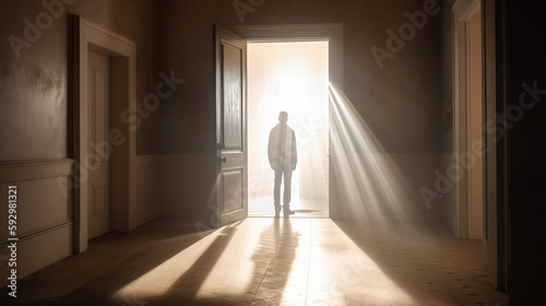 A man standing in front of a doorway