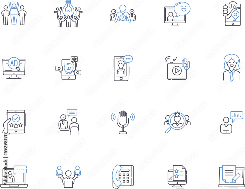 Community outline icons collection. Commune, Society, Gathering, Congregation, Group, Network, Collective vector and illustration concept set. Brotherhood, Alliance, Unity linear signs Community outline icons collection. Commune, Society, Gathering, Congregation, Group, Network, Collective vector and illustration concept set. Brotherhood, Alliance, Unity linear signs