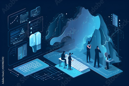 Robust Cybersecurity Concept - Protecting Digital Assets and Data - Online Privacy and Safety Solutions - AI-Generated