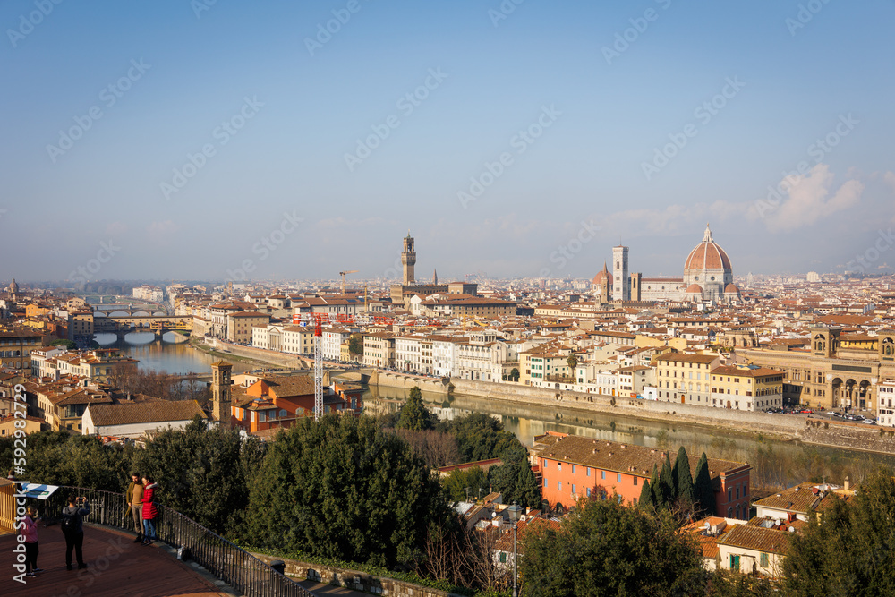 Panorama di Firenze vista da Piazzale Michelangelo