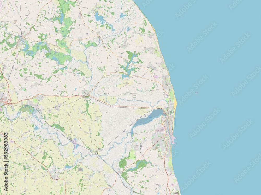 Great Yarmouth, England - Great Britain. OSM. No legend