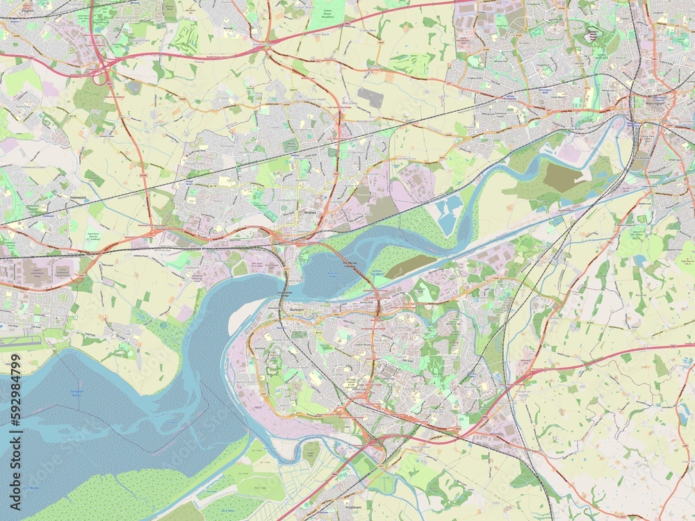 Halton, England - Great Britain. OSM. No legend