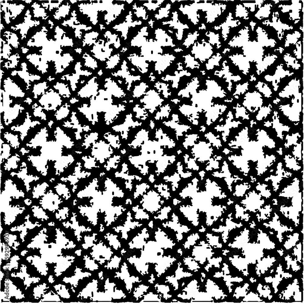 Grunge background with abstract shapes. Black and white texture. Seamless monochrome repeating pattern for decor, fabric, cloth. Grunge background with abstract shapes. Black and white texture. Seamless monochrome repeating pattern for decor, fabric, cloth.