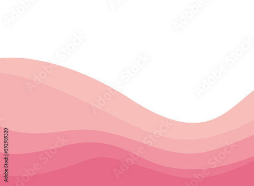 Abstract pink wave and space to put text vector illustration design white background color geometric creative for business banner, poster, flyer, card, cover	