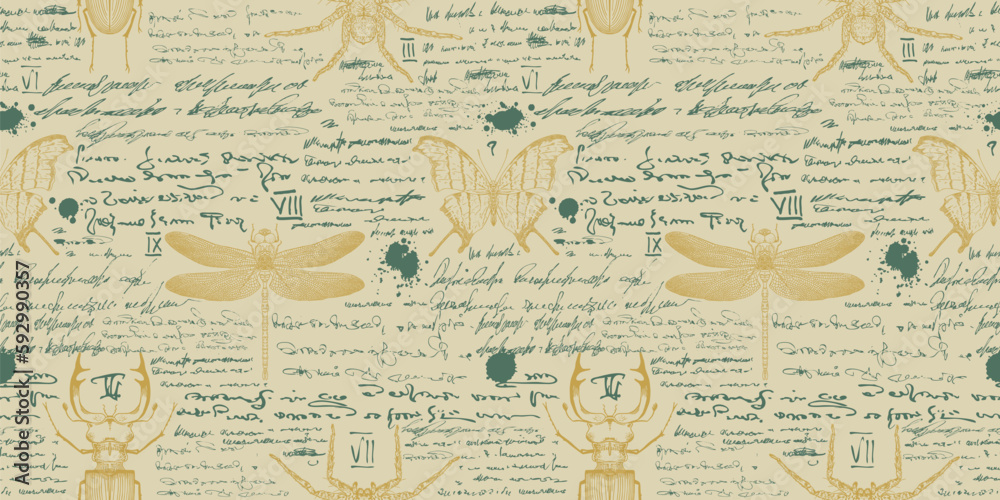 vector image of a seamless textured background in the style of notes ...