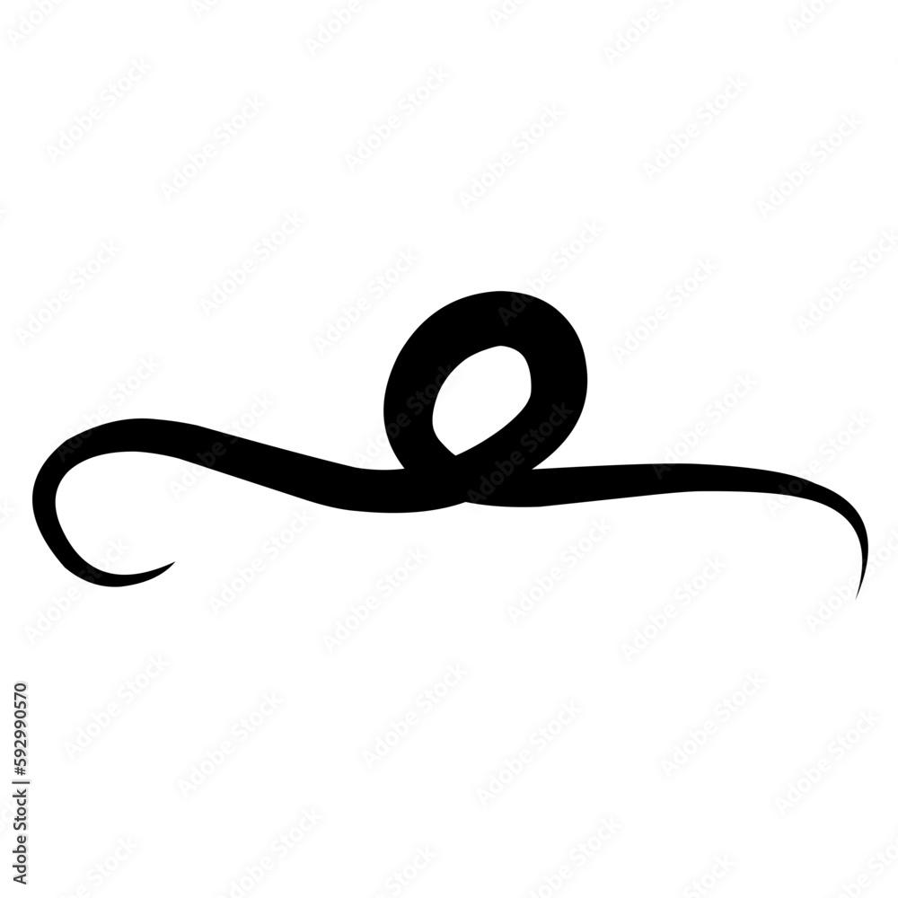 Swirl stroke ornament. Ornamental curls, swirls dividers and filigree ornament vector illustration Swirl stroke ornament. Ornamental curls, swirls dividers and filigree ornament vector illustration