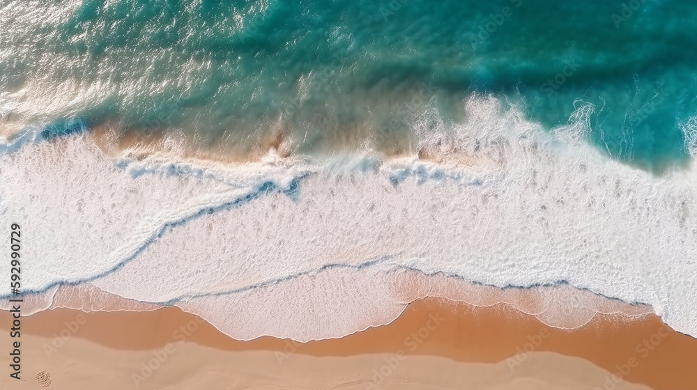 Ocean waves on the beach as a background. Beautiful natur Ocean waves on the beach as a background. Beautiful natur