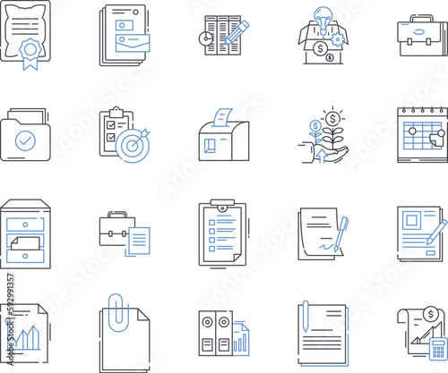 Agile management outline icons collection. Agile, Management, Scrum, Adaptive, Iterative, Kanban, Collaborative vector and illustration concept set. Incremental, Team, Sprint linear signs