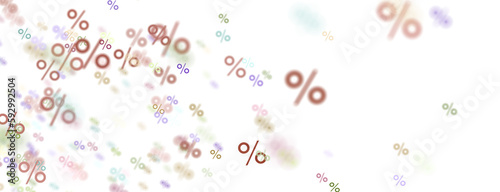 percent sign rain  percentage icon interest rate