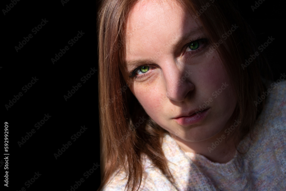 self portrait of a woman in shadow self portrait of a woman in shadow