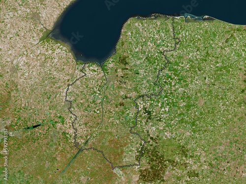 King's Lynn and West Norfolk, England - Great Britain. High-res satellite. No legend photo