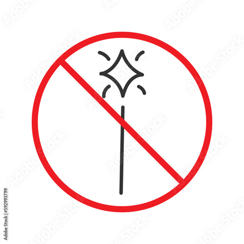 Free Download No magic wand icon. Forbidden magic wand icon. No magic vector symbol. Prohibited vector icon. Warning, caution, attention, restriction flat sign design. Do not pictogram. UX UI icon - GFXLoad