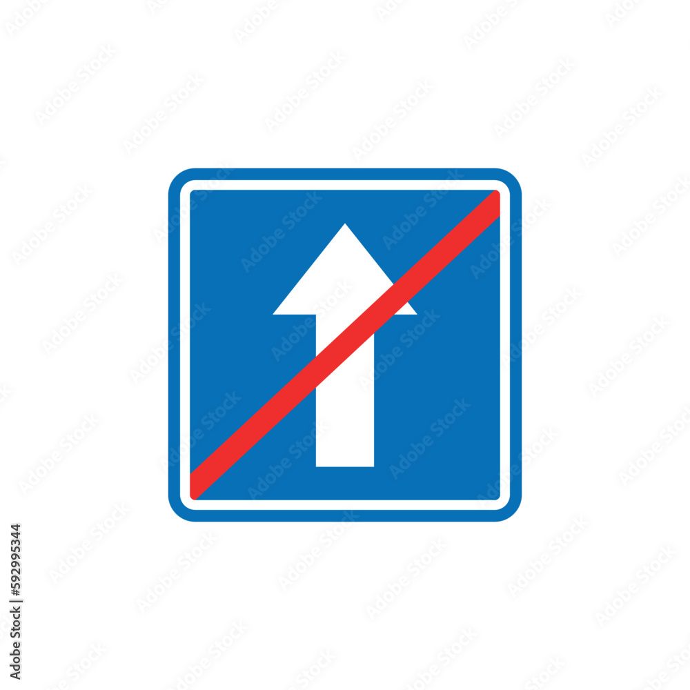 Blue Square Traffic Sign Vector Template Blue Square Traffic Sign Vector Template
