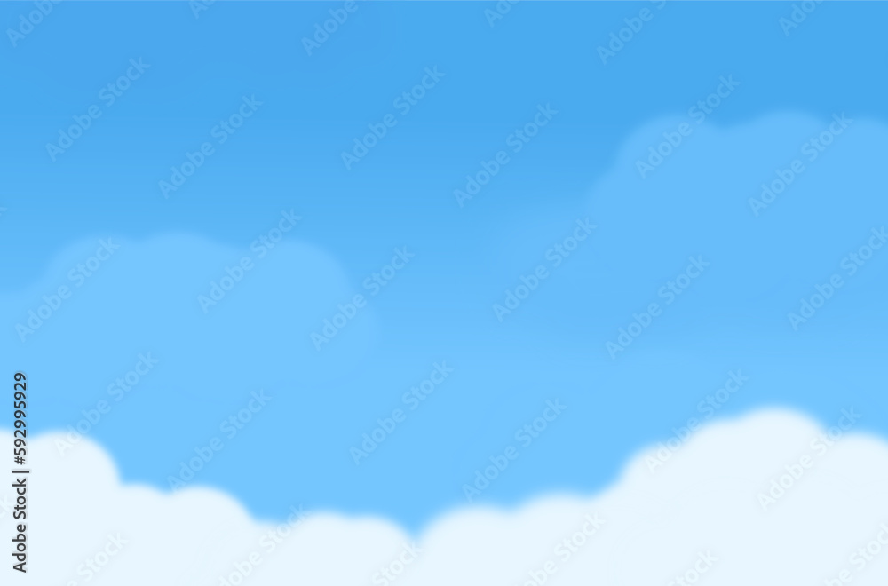 Blue sky with clouds vector. Blue sky with clouds vector.