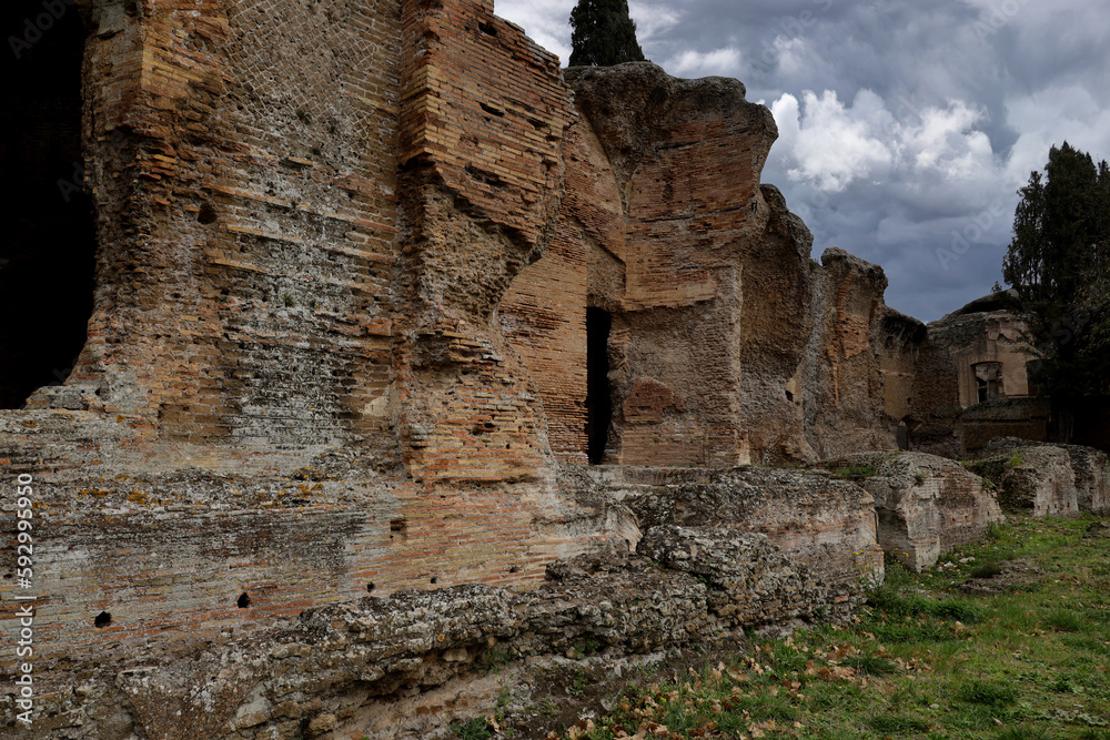Ruins of Villa Adriana in Tivoli, Rome